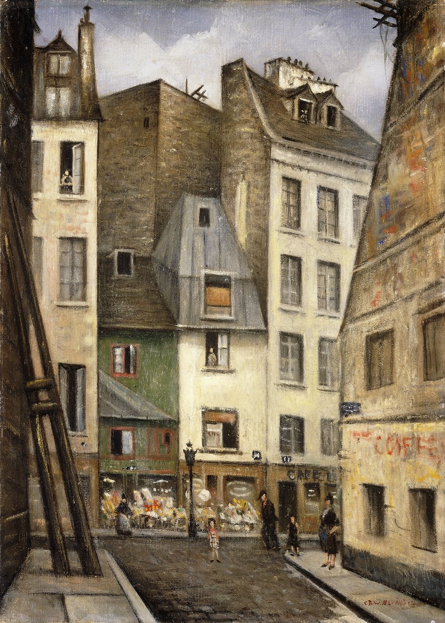 Rue St. Julien le Pauvre, Párizs, alkotó: Christopher Richard Wynne Nevinson