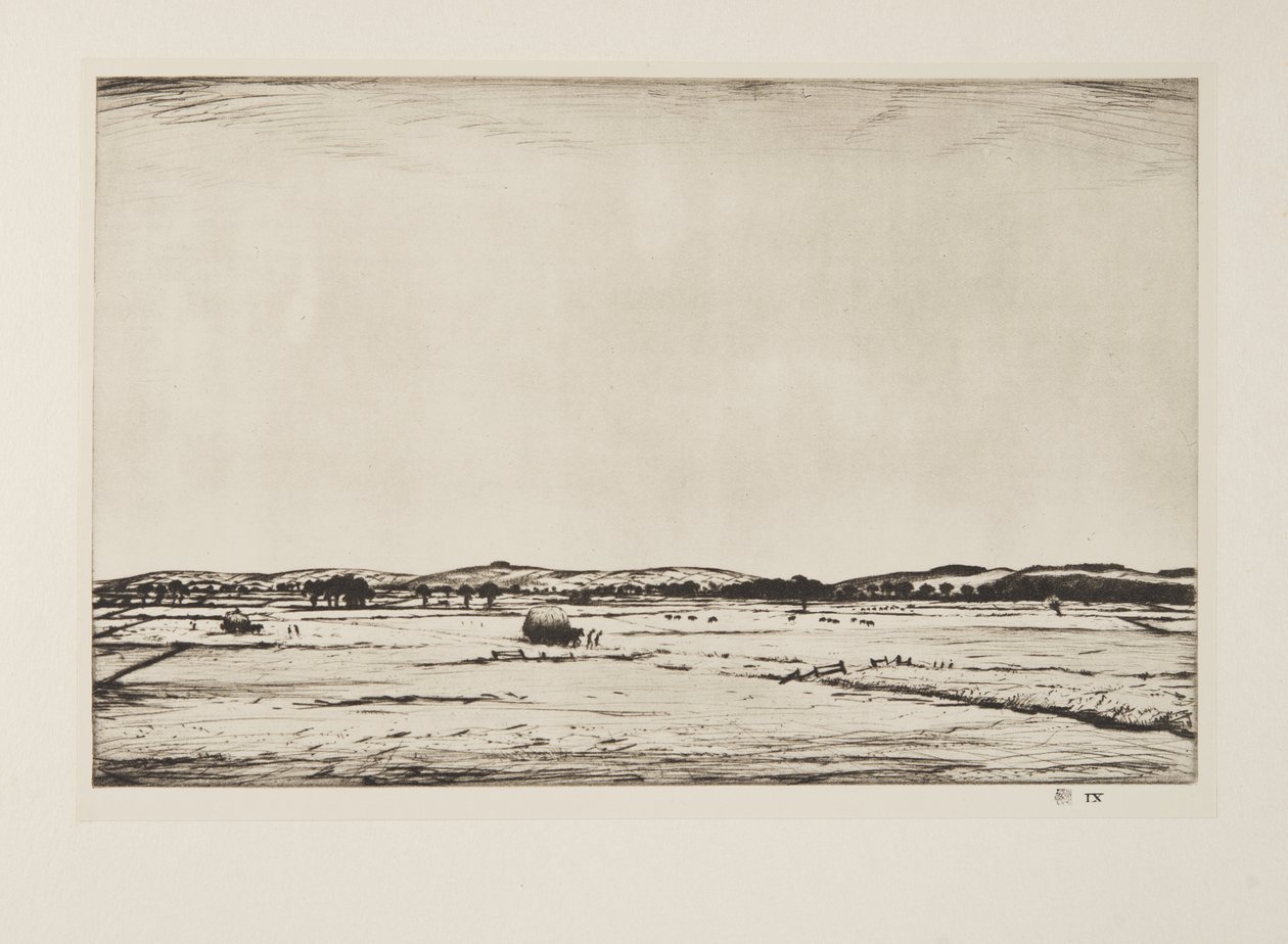 Sussex Downs, 1926-ban jelent meg (metszet) alkotó: Christopher Richard Wynne Nevinson