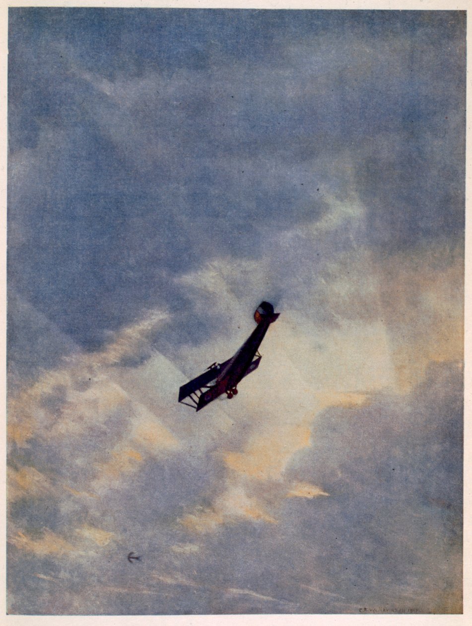 Lecsapás egy ellenséges repülőgépen, a British Artists at the Front, A nyugati front folytatása, 1918 alkotó: Christopher Richard Wynne Nevinson