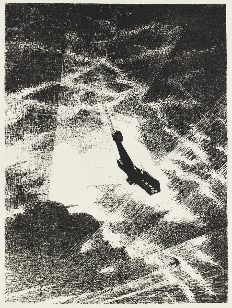 Lecsapás egy Taube-ra, 1917 alkotó: Christopher Richard Wynne Nevinson