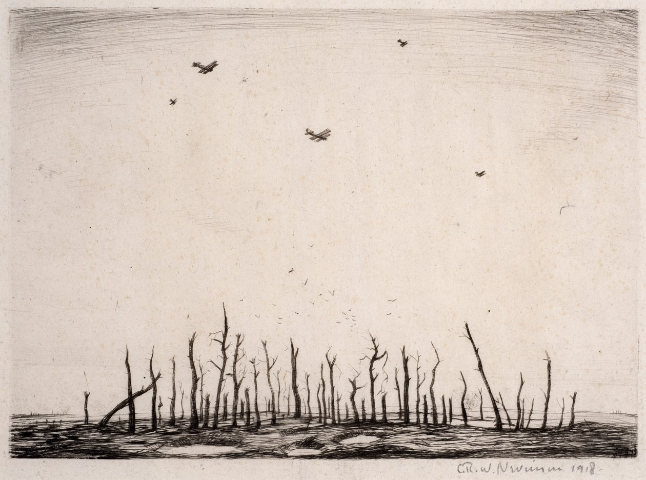 Az az átkozott fa, 1918 (szárazpont) alkotó: Christopher Richard Wynne Nevinson