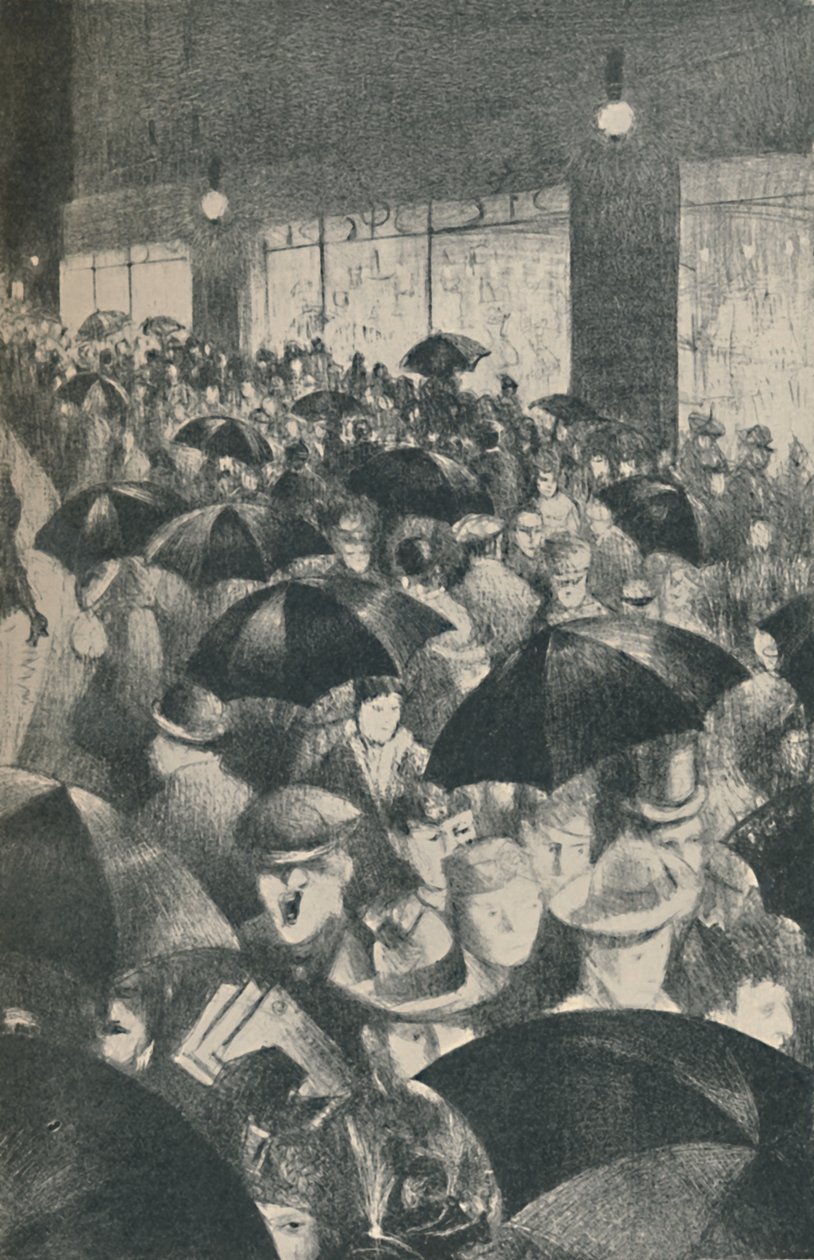 Wet Evening, Oxford Street, 1919 alkotó: Christopher Richard Wynne Nevinson