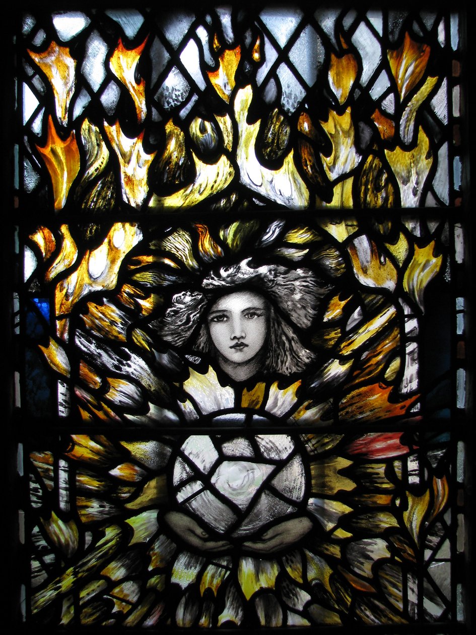 Szent Uriel arkangyal, Canterbury katedrálisa alkotó: Christopher Whall