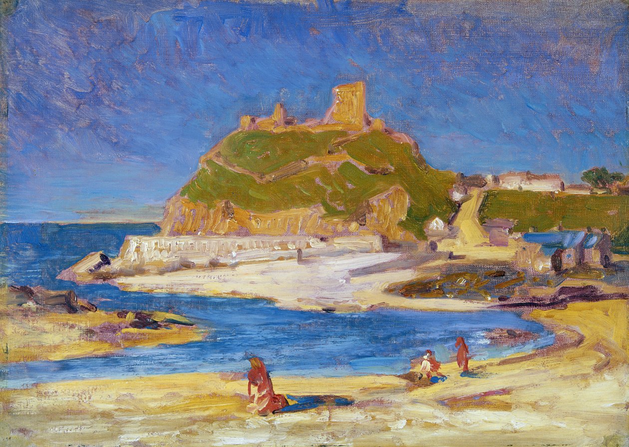 Criccieth Castle (olaj, vászon, tábla) alkotó: Christopher Williams