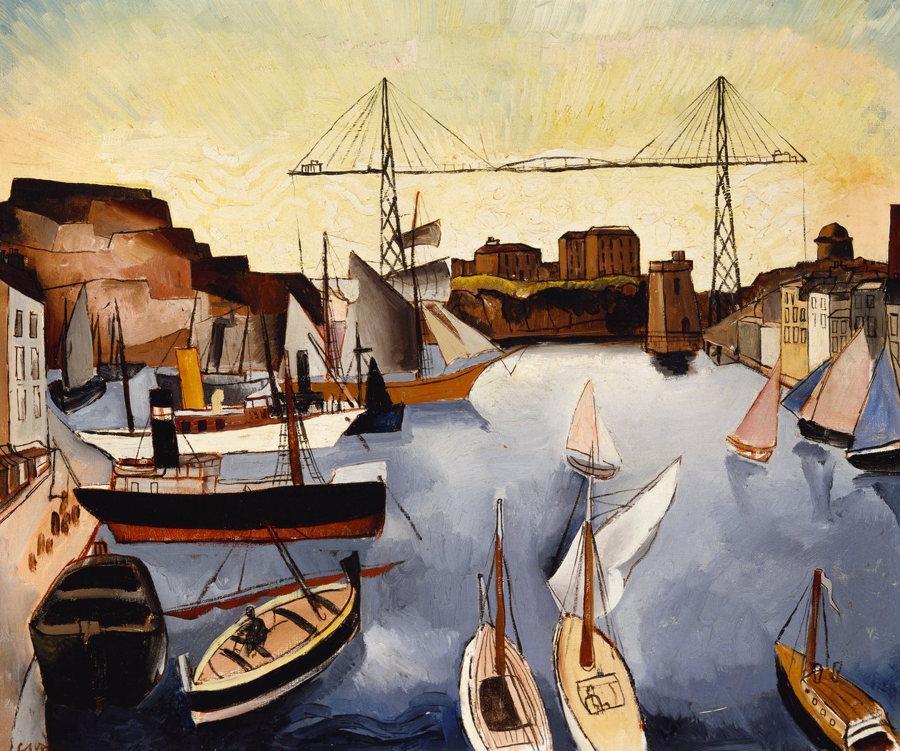 Marseille-i kikötő alkotó: Christopher Wood