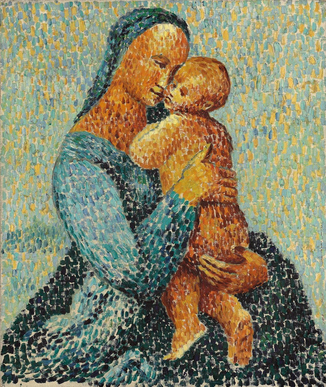 Anya és gyermek alkotó: Christopher Wood