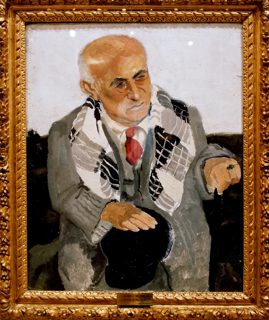 Max Jacob francia költő portréja (1876-1944) Christopher Wood (1901-1930) festménye 1930 Orleans környékén, Szépművészeti Múzeum. alkotó: Christopher Wood