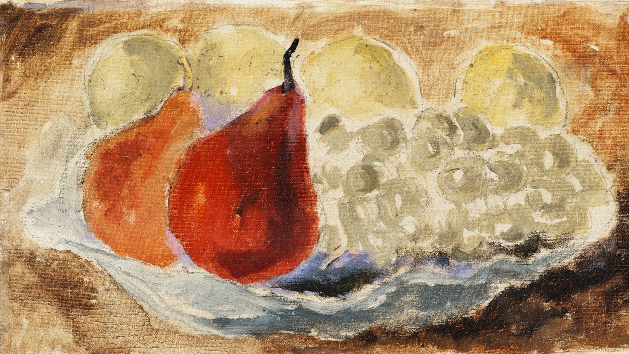 Shell, Dish and Fruit, 1922 körül (olaj a fedélzeten) alkotó: Christopher Wood