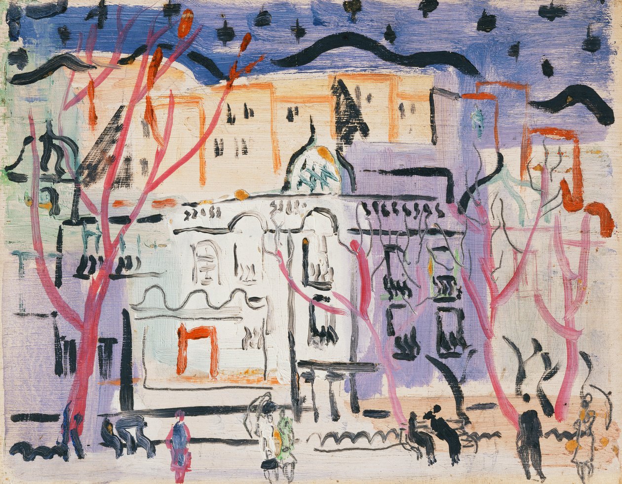 Street Scene, Dél-Franciaország alkotó: Christopher Wood