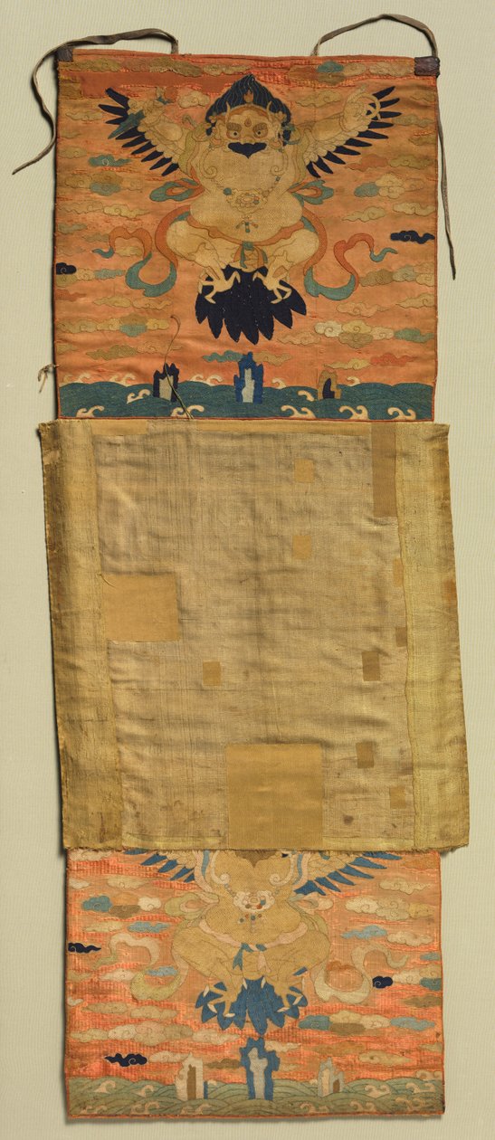 Vadzsrapani Garudával hímzett hegy alkotó: Chöying Dorjé, the Tenth Black Hat Karmapa (Tibetan