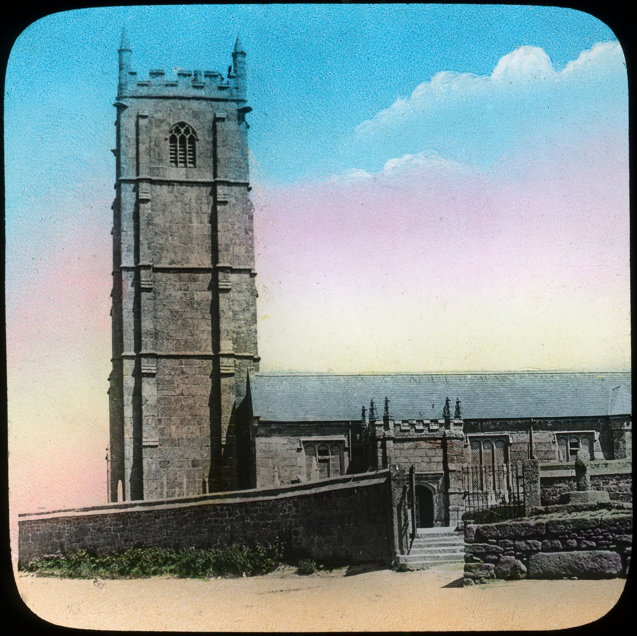 St Buryan Church, Cornwall, 19. század vége vagy 20. század eleje alkotó: Church Army Lantern Department