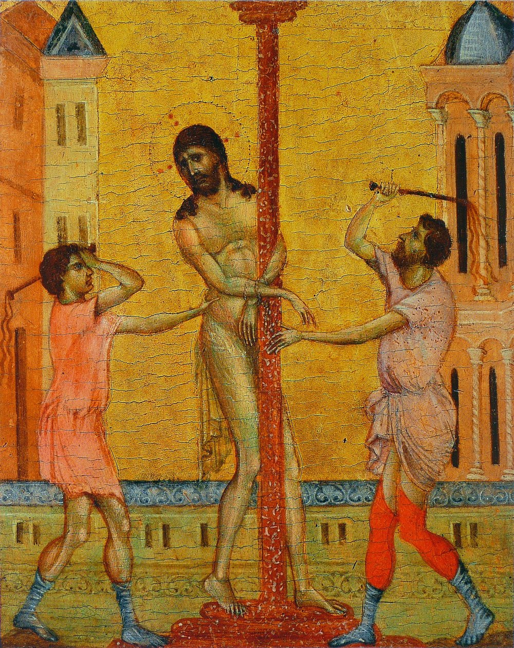 Krisztus megostorozása alkotó: Cimabue