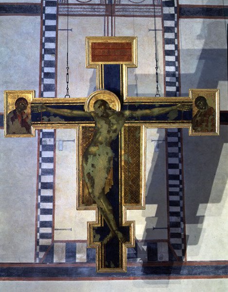 Keresztrefeszítés, 1285 körül (tempera, tábla) (részleteket lásd 123189) alkotó: Cimabue