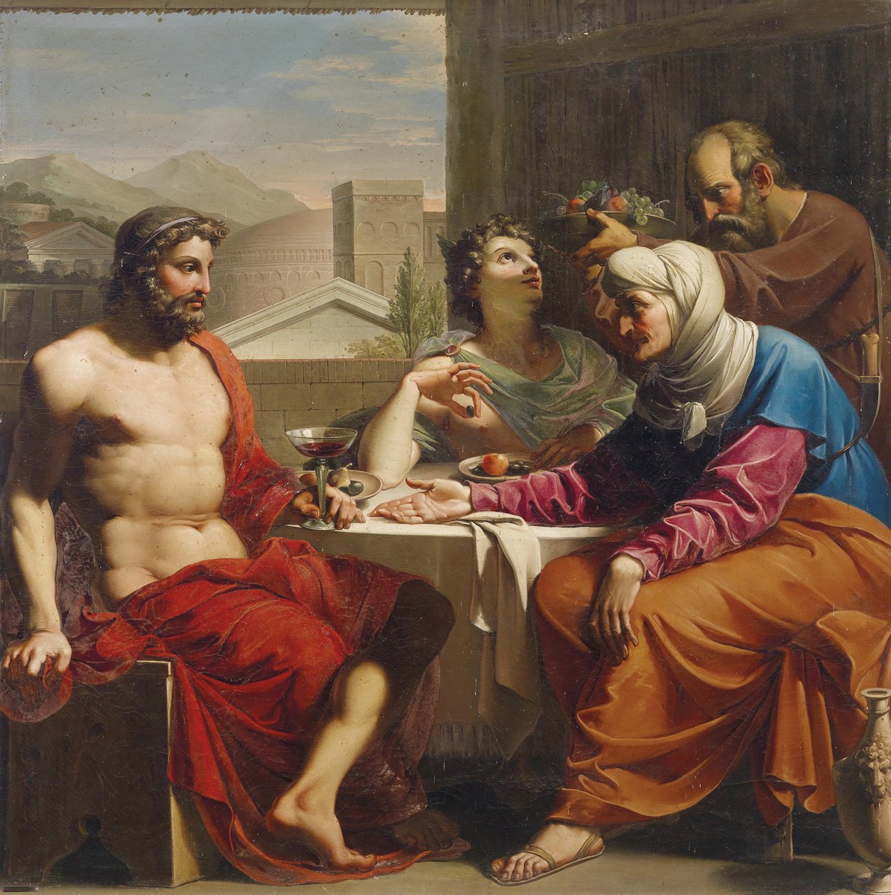 Jupiter és Merkúr Philemonnal és Baucissal alkotó: Andrea the Elder Appiani