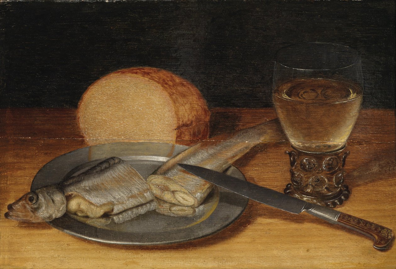 Fastenstillleben alkotó: Circle of Georg Flegel