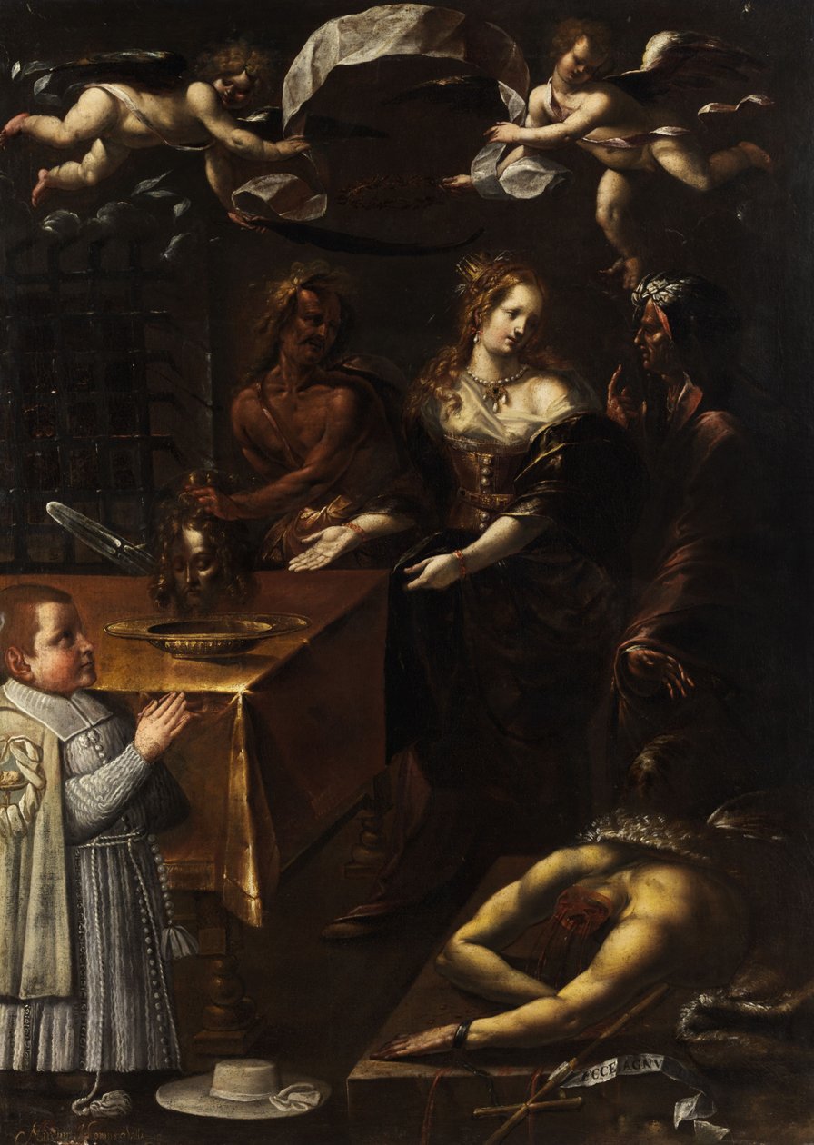 Keresztelő János lefejezése alkotó: Circle of Giulio Cesare Procaccini