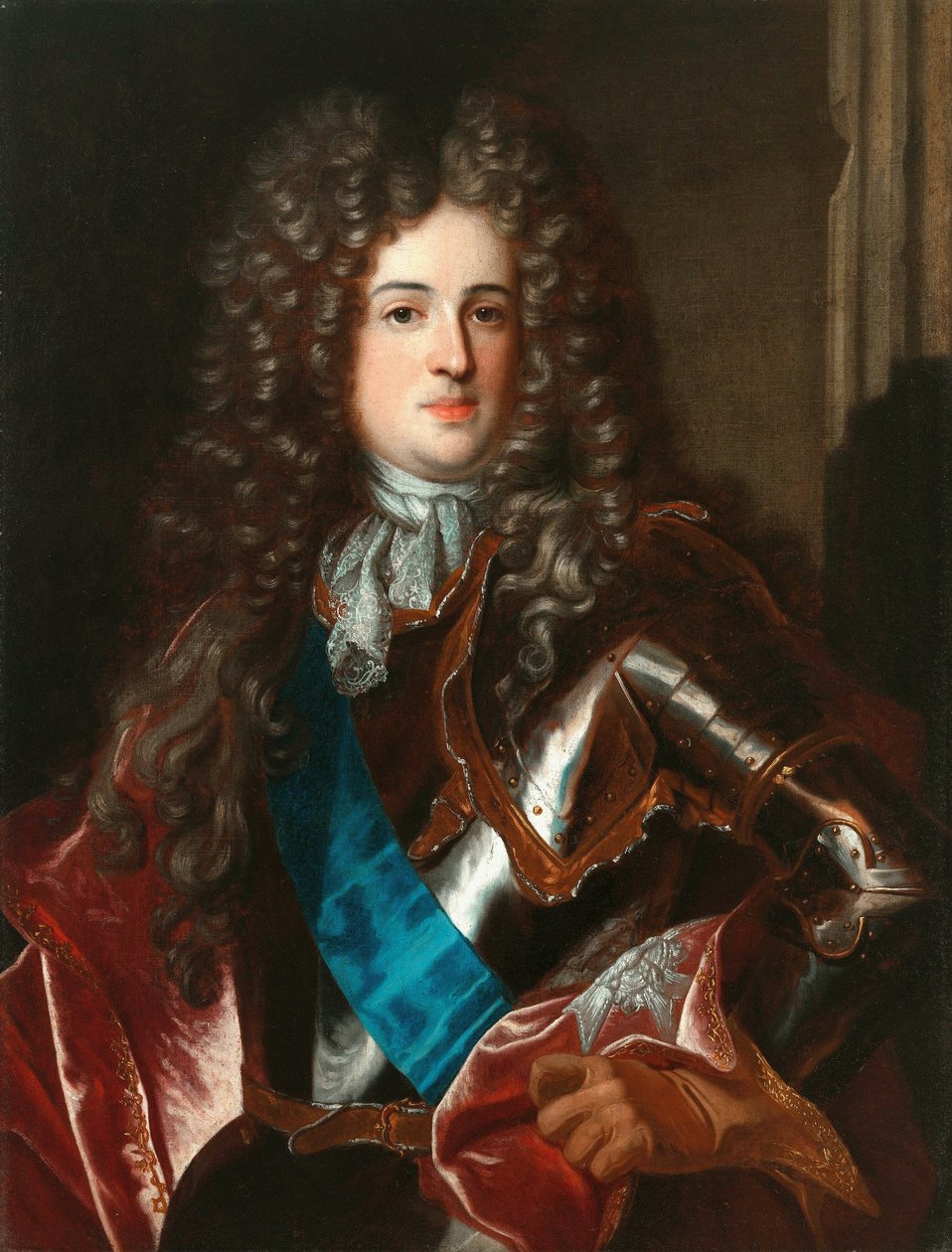 Aleksander Benedykt Sobieski portréja. alkotó: Circle of Hyacinthe Rigaud