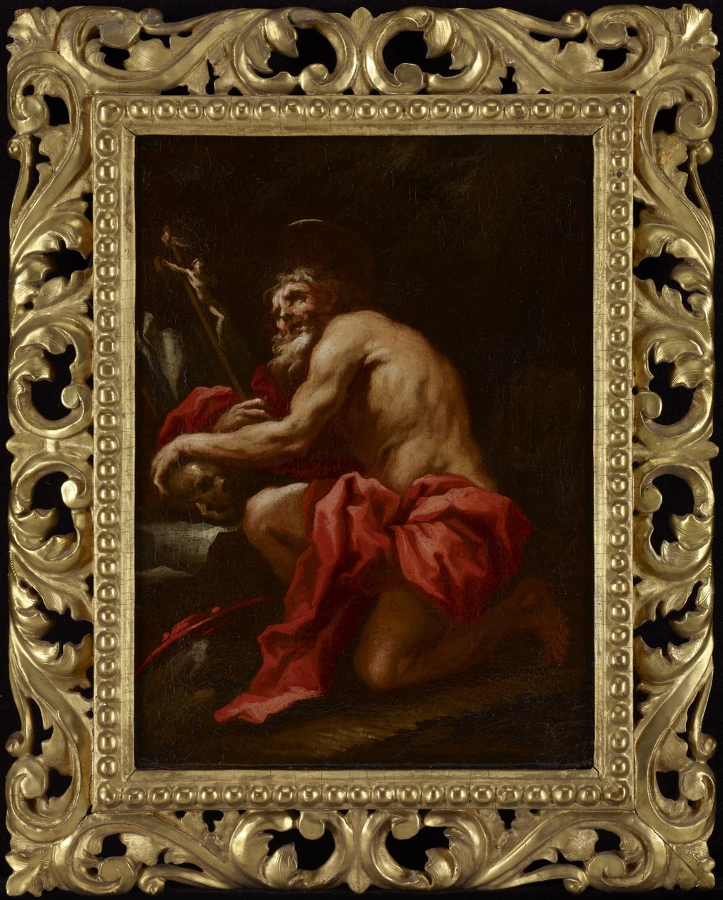 Szent Jeromos a sivatagban alkotó: Circle of Paolo Pagani
