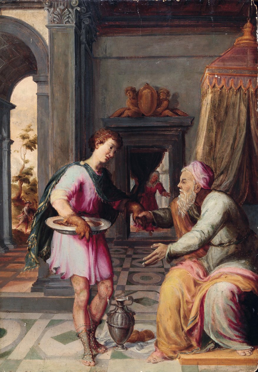 Izsák és Jákob alkotó: Circle of Prospero Fontana
