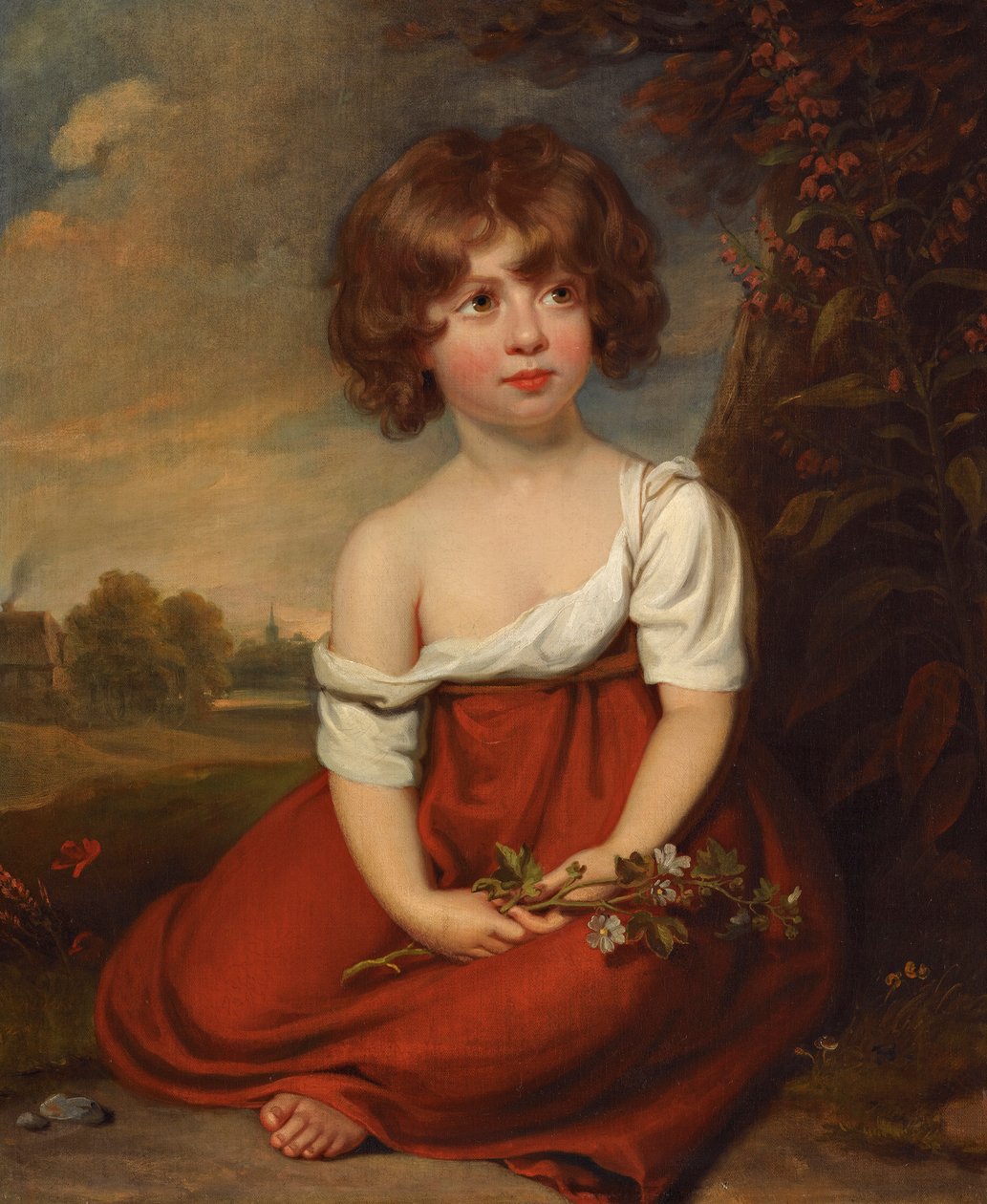 Egy hölgy portréja, állítólag Elizabeth Brudenell-Bruce alkotó: Circle of William Beechey