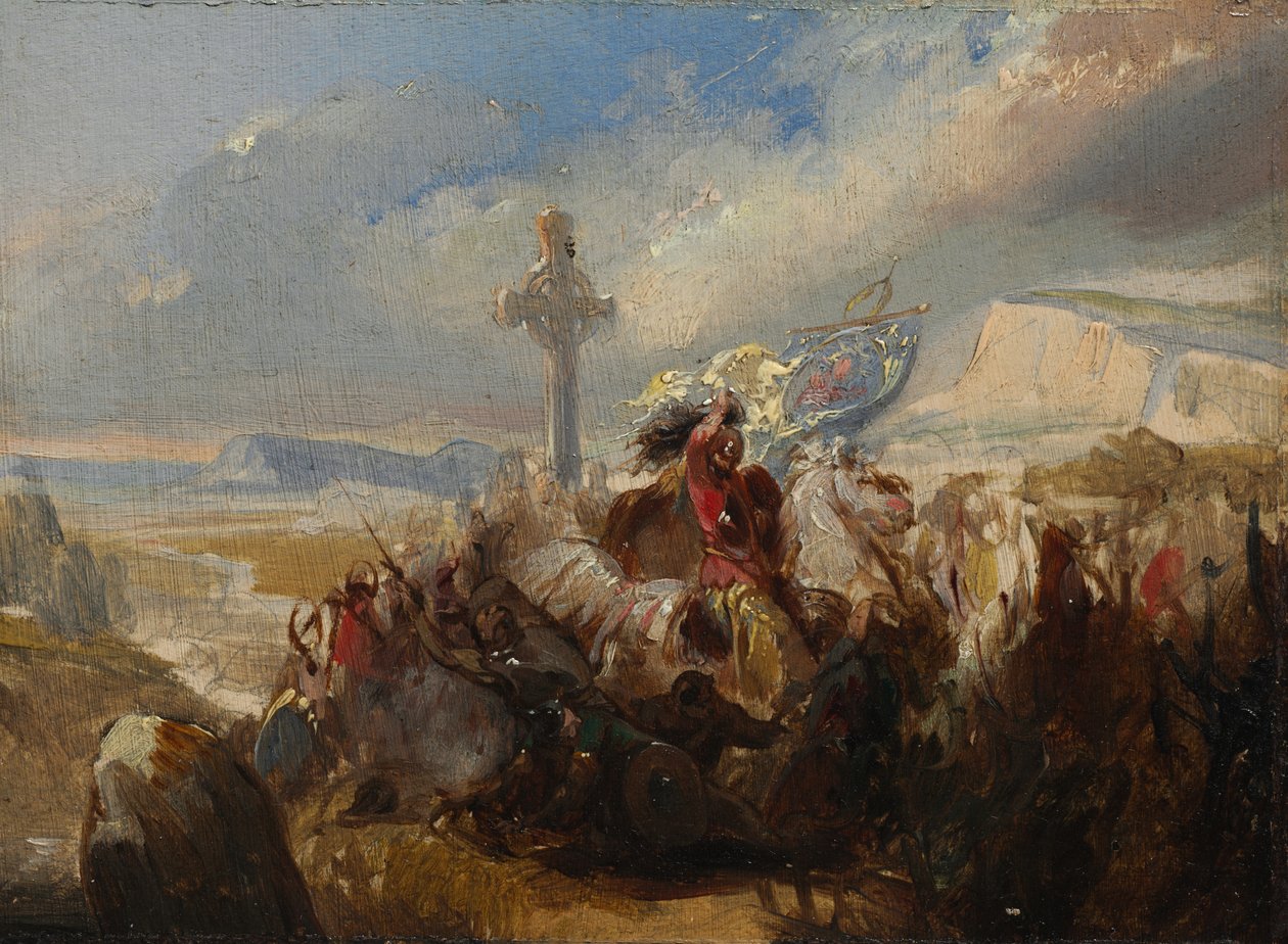 Poitiers-i csata, 732. október 25 alkotó: Circle of Baron Charles de Steuben