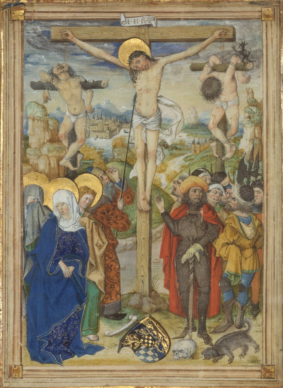 A keresztre feszítés, 1481-82. alkotó: Circle of the Housebook Master