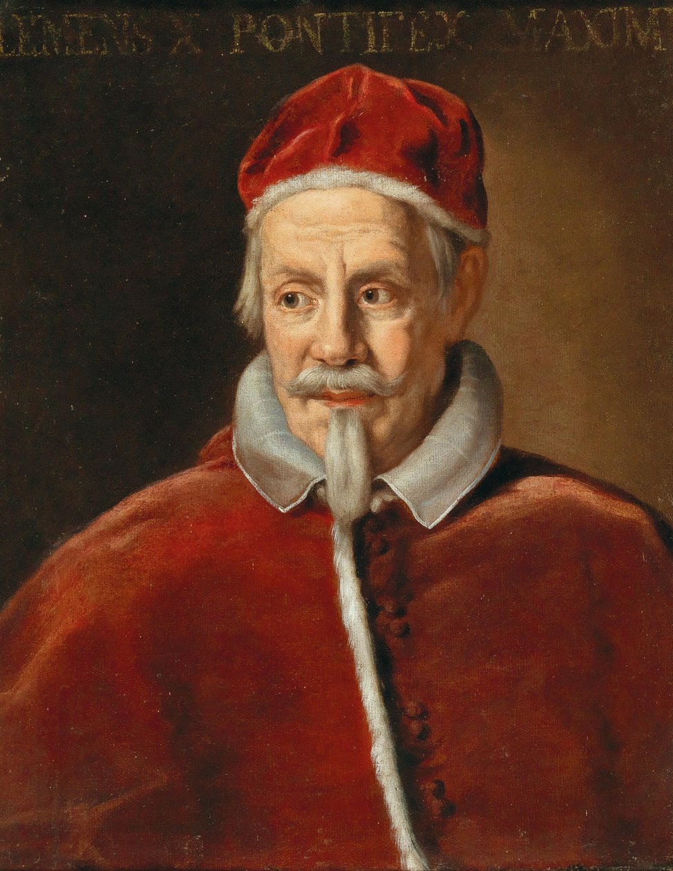 X. Kelemen pápa portréja 1590-1676, 1670-es évek eleje. alkotó: Ciro Ferri