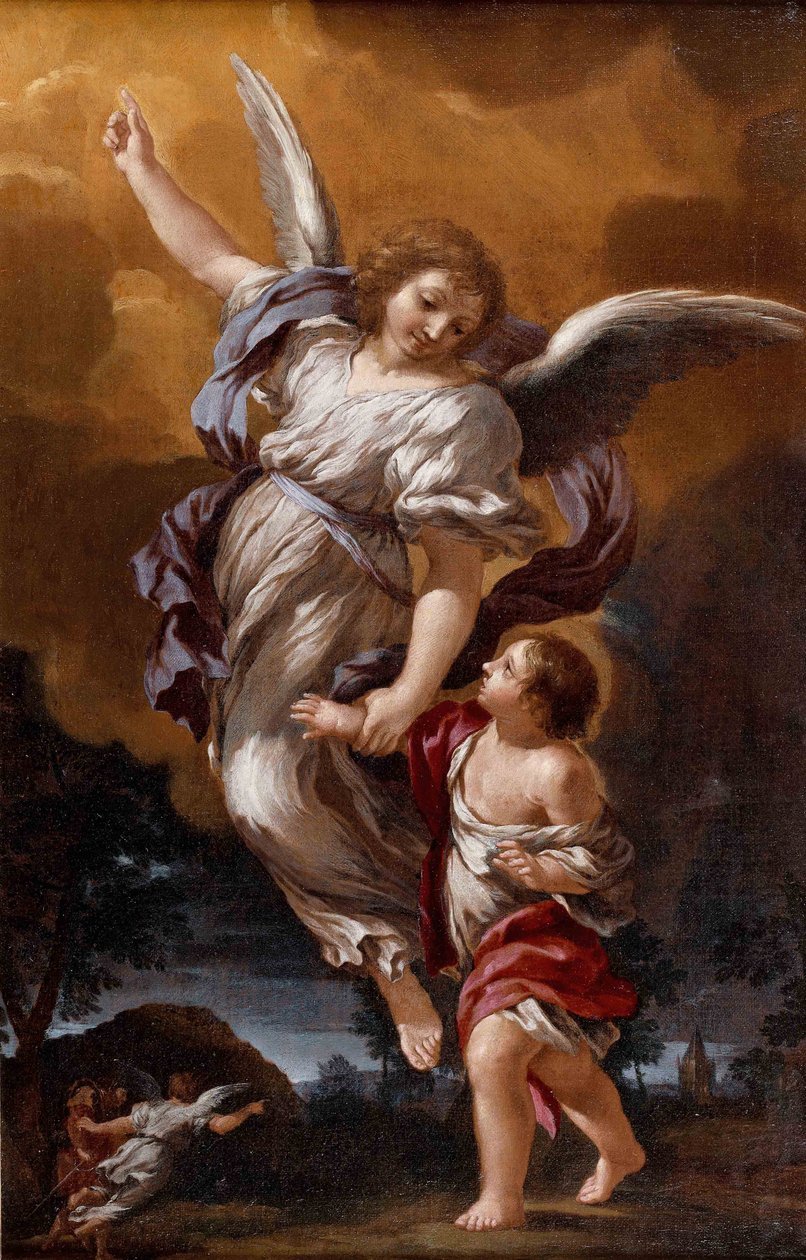 Az őrangyal Pietro da Cortona után alkotó: Ciro Ferri
