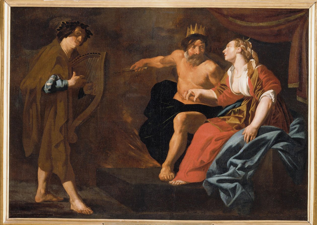 Orfeusz, Plútó és Proserpina. alkotó: Claes Cornelisz. Moeyaert