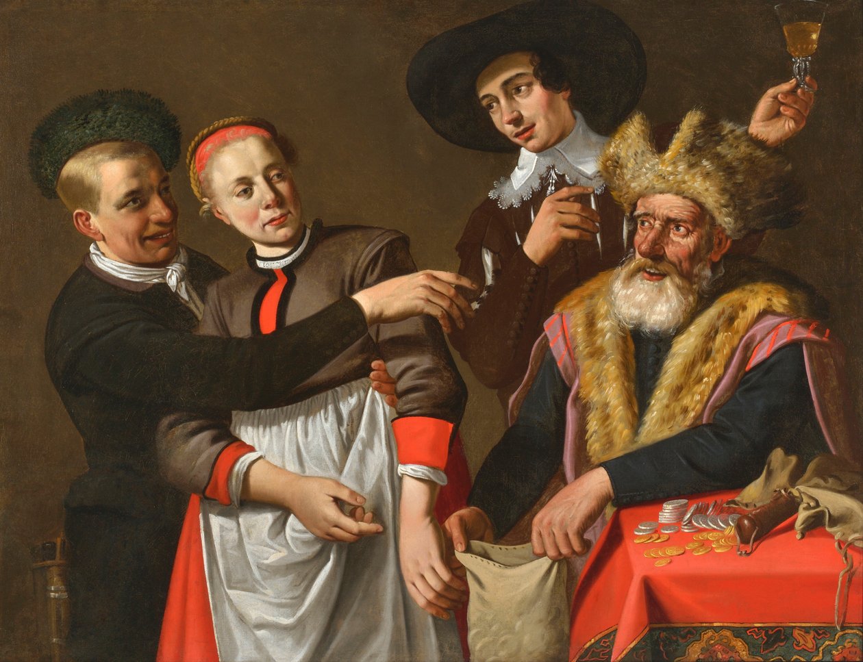 Riválisok, a 17. század első fele... alkotó: Claes Cornelisz. Moeyaert