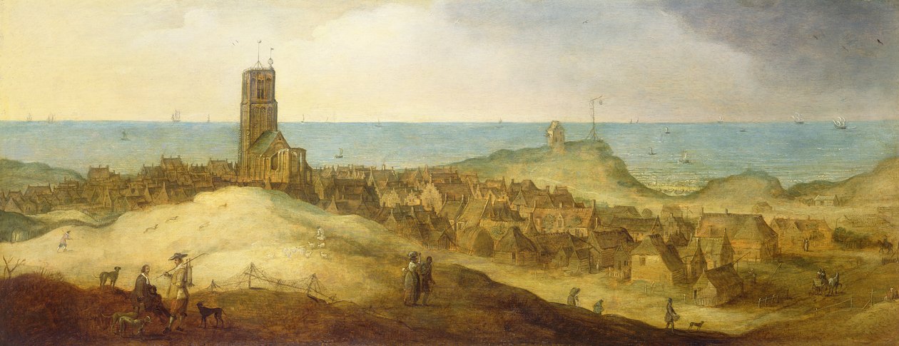 Kilátás az Egmond-apátságra alkotó: Claes Jacobsz van der Heck
