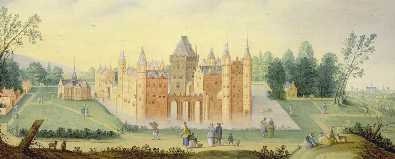 Apátság és kastély Egmondban alkotó: Claes Jacobsz van der Heck