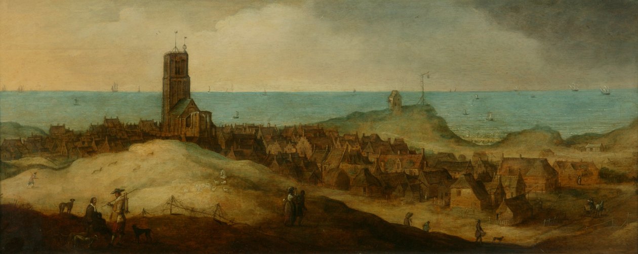 Egmond aan Zee (olaj a panelen) alkotó: Claes Jacobsz. van der Heck