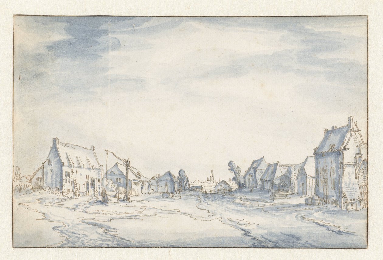 falu kilátás alkotó: Claes Jansz. Visscher (II) (attributed to)