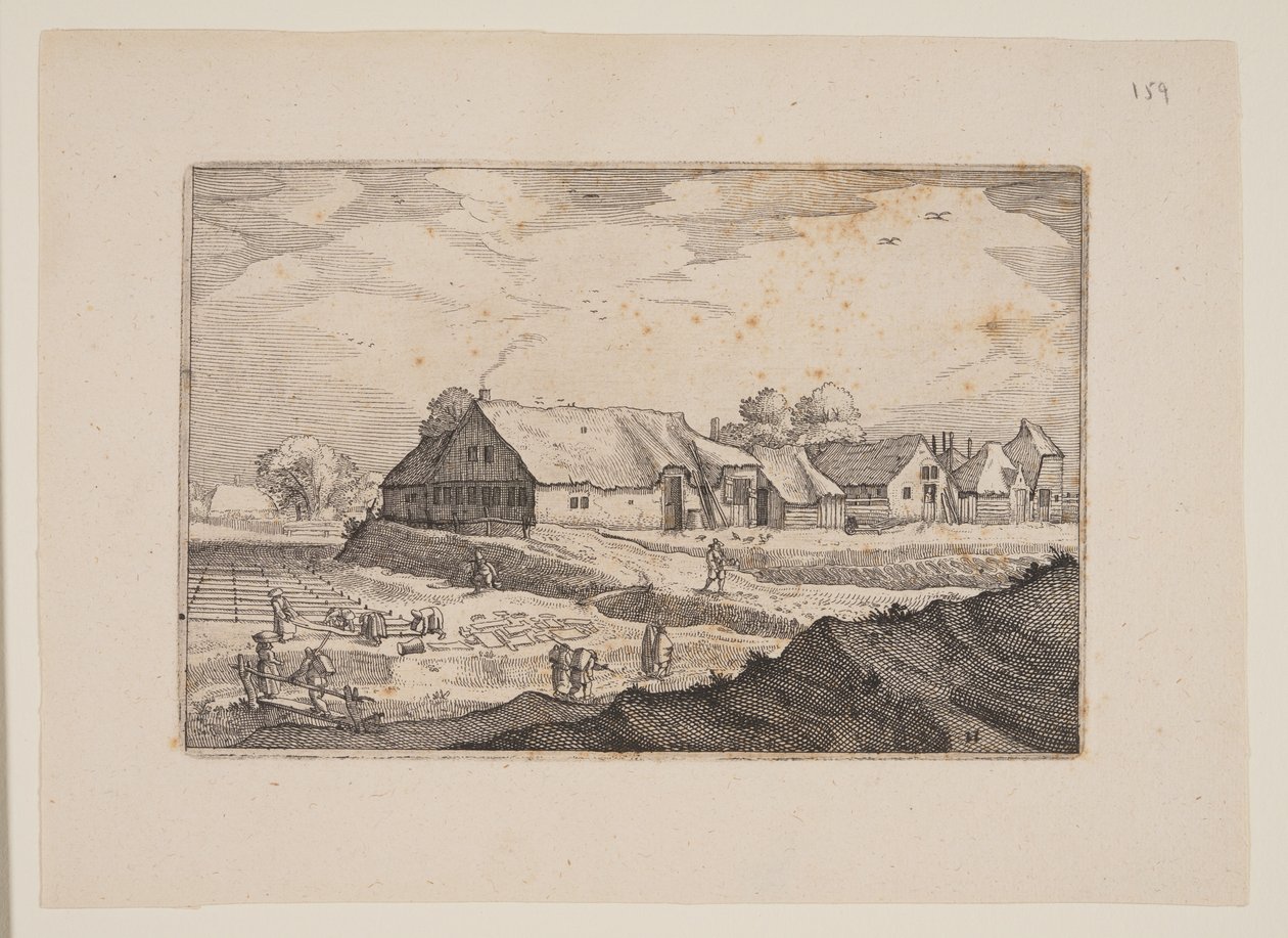 Tanyák és fehérítő mezők, Haarlem környéki nézetekből (Plaisante Plaetsen) alkotó: Claes Jansz. Visscher