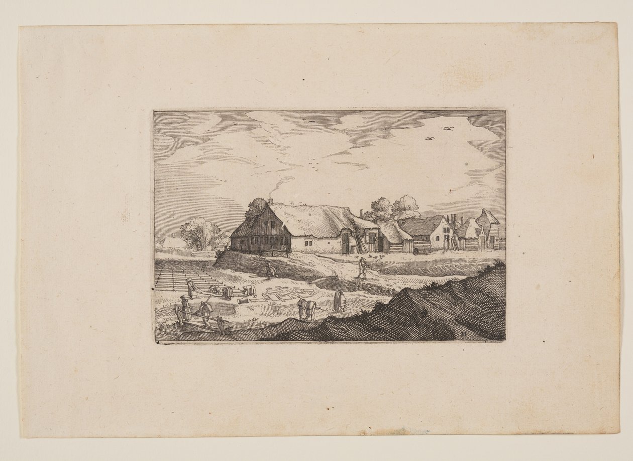 Tanyák és fehérítő mezők, Haarlem környéki nézetekből (Plaisante Plaetsen) alkotó: Claes Jansz. Visscher