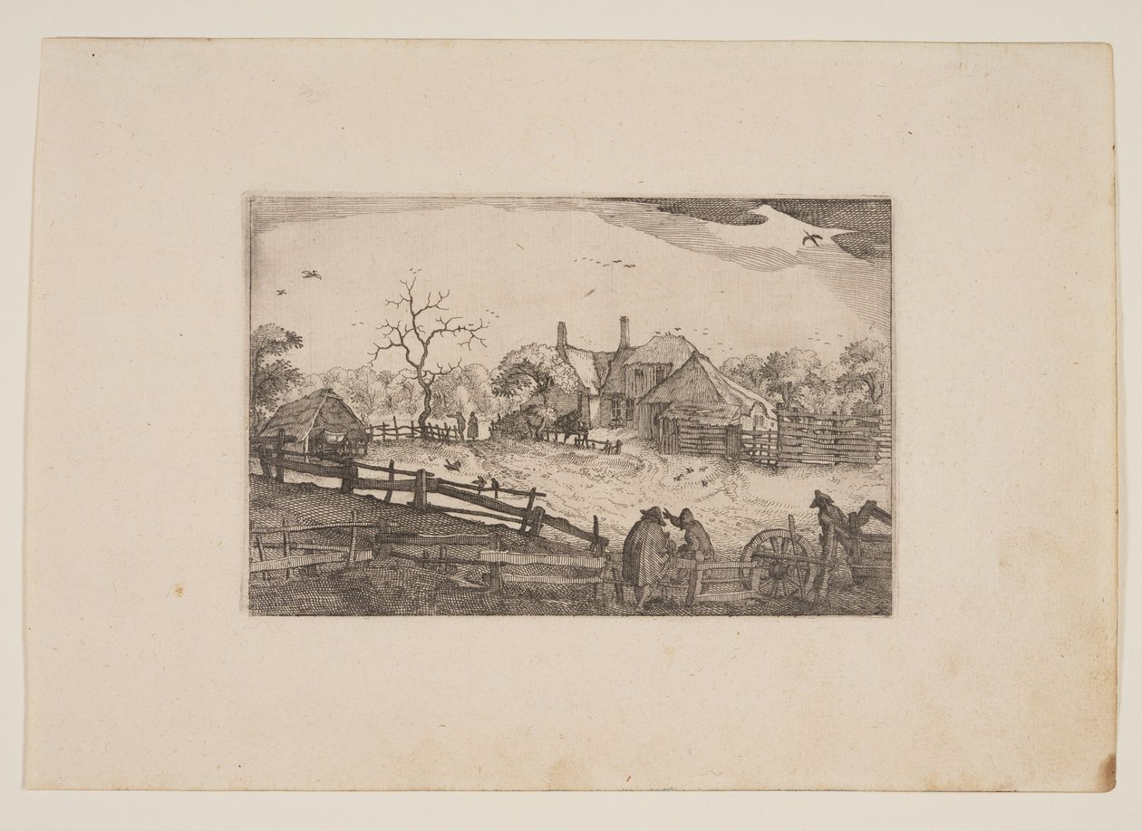 Apa fogadója, a Haarlem környéki kilátásokból (Plaisante Plaetsen) alkotó: Claes Jansz. Visscher