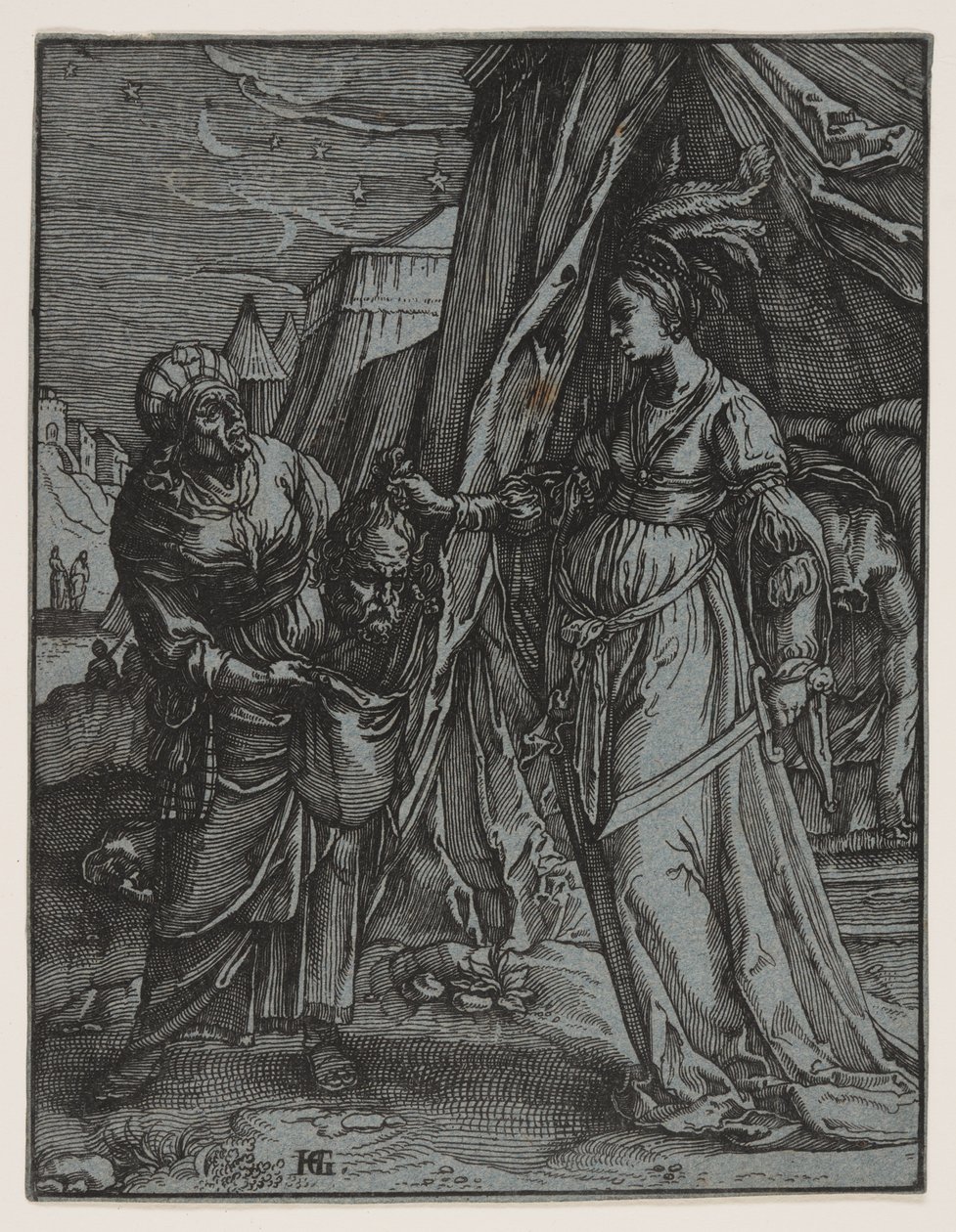 Judit Holofernész fejével alkotó: Claes Jansz. Visscher