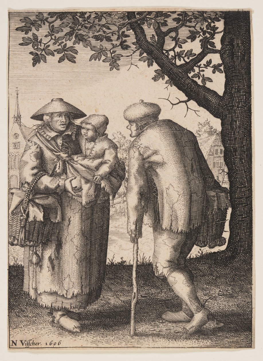 Paraszt család alkotó: Claes Jansz. Visscher