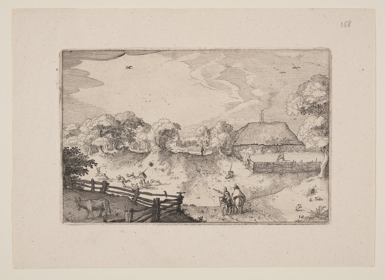 Út a dűnék közelében, a Haarlem környéki kilátókból (Plaisante Plaetsen) alkotó: Claes Jansz. Visscher