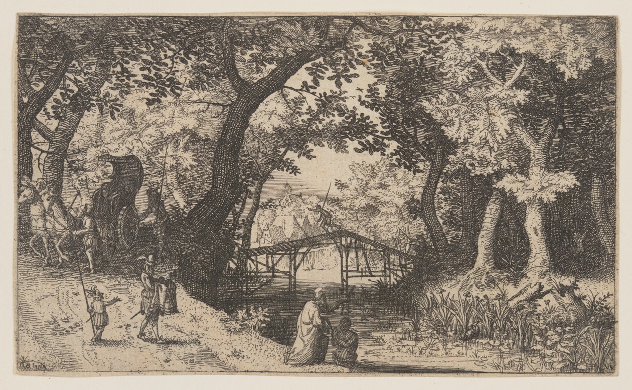 Az eunuch megkeresztelése alkotó: Claes Jansz. Visscher