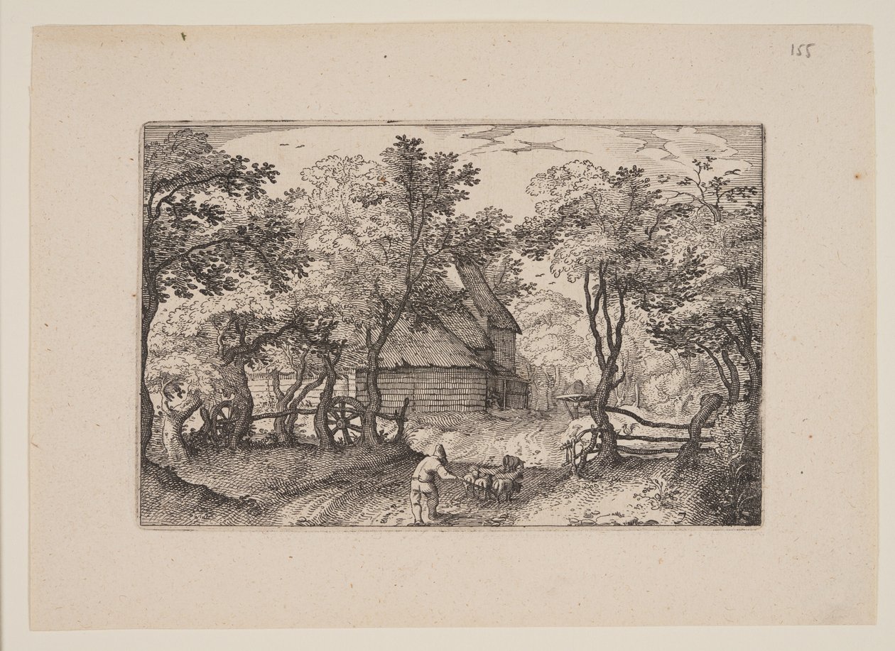 A Heemstede felé vezető út, Haarlem környéki kilátásokból (Plaisante Plaetsen) alkotó: Claes Jansz. Visscher