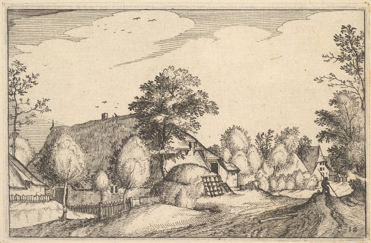 Falusi út, 12-es tábla tól 1610 alkotó: Claes Jansz Visscher
