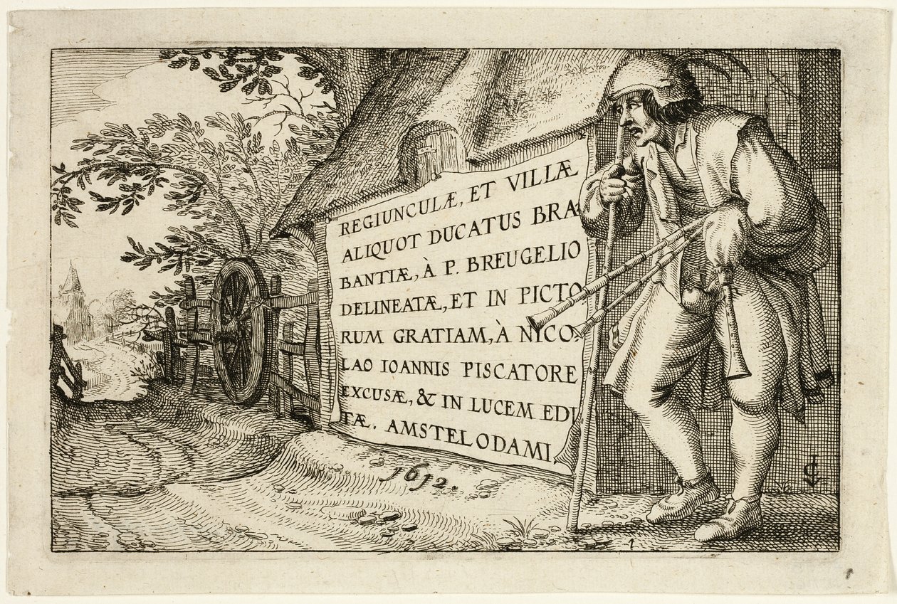 Címlap, a tanyák, vidéki házak és falusias falvak képei után (Praediorum villarum et rusticarum casularum icones) alkotó: Claes Jansz. Visscher II