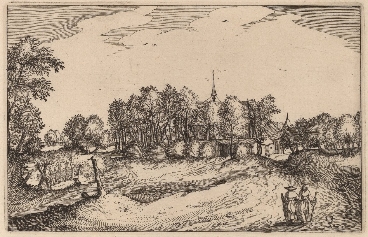 Egy kolostor alkotó: Claes Jansz Visscher after Johannes van Doetechum, the Elder after Lucas