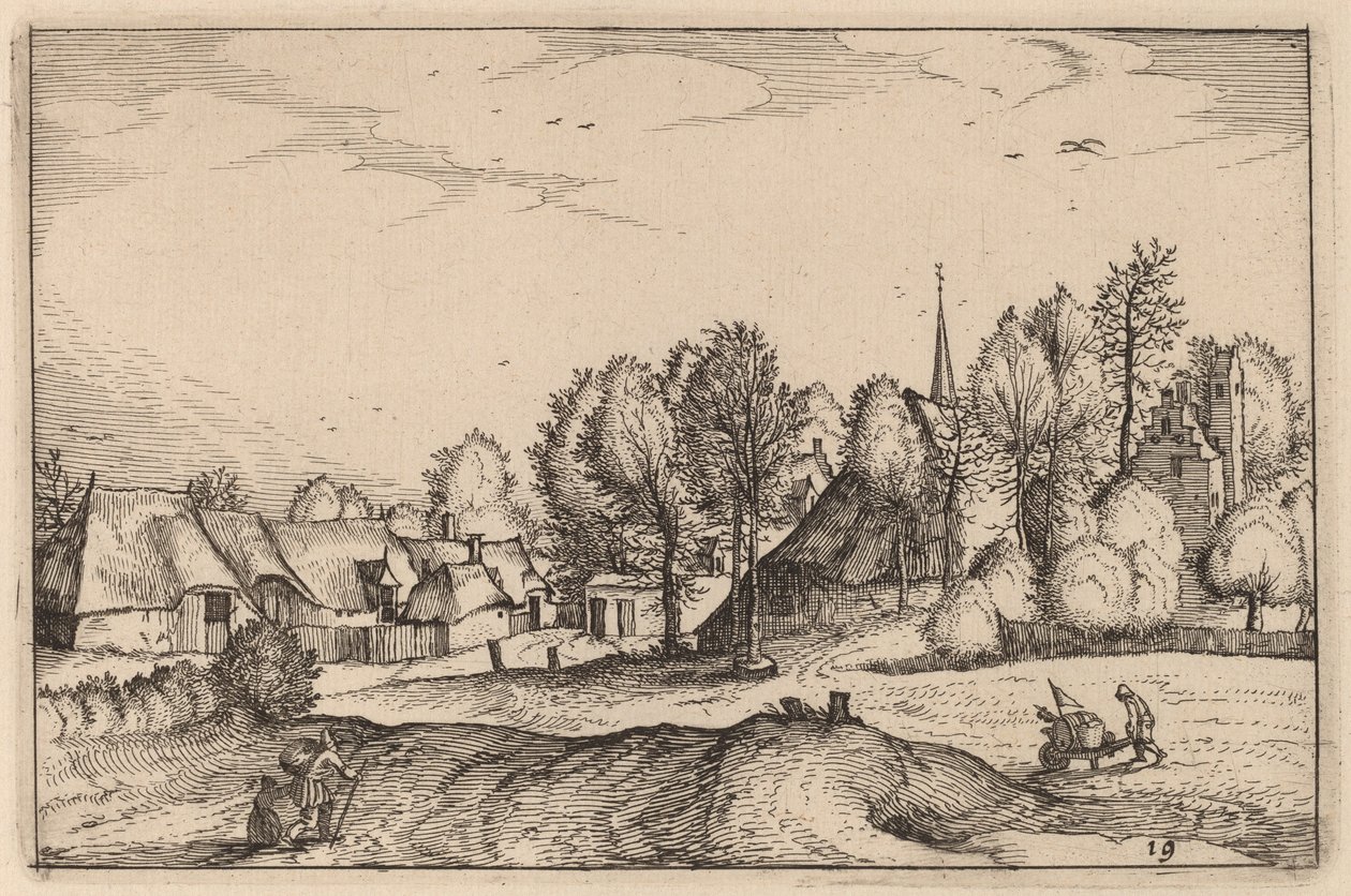 Út egy faluba alkotó: Claes Jansz Visscher after Johannes van Doetechum, the Elder after Lucas