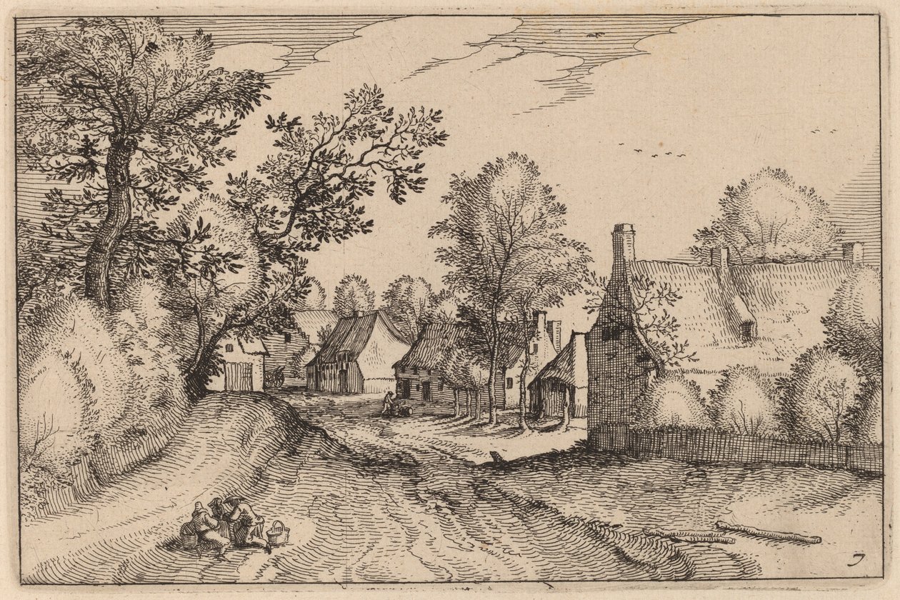 Falusi út alkotó: Claes Jansz Visscher after Johannes van Doetechum, the Elder after Lucas