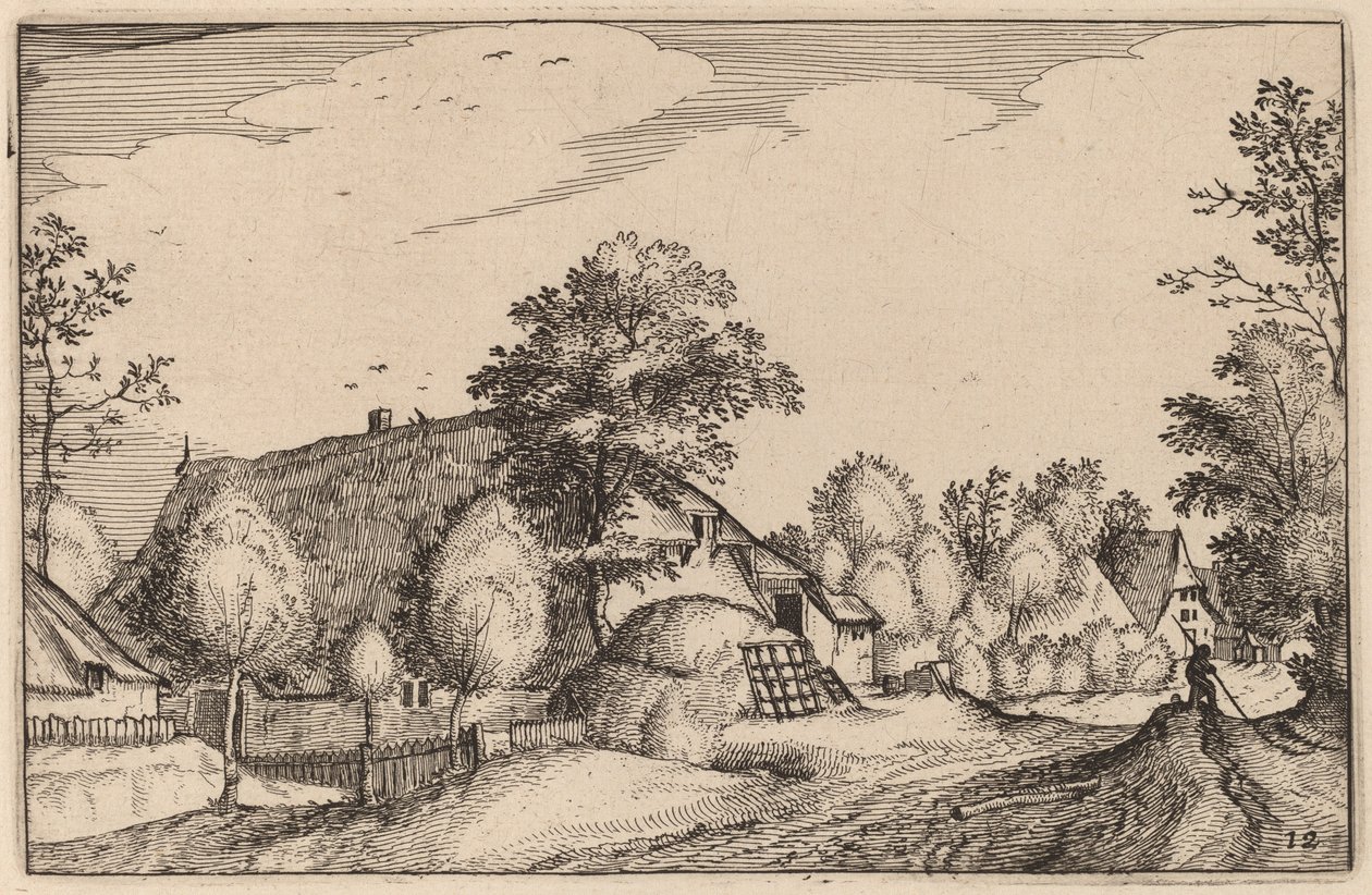 Falusi út alkotó: Claes Jansz Visscher after Lucas van Doetechum after Master of the Small Landscapes after Johannes