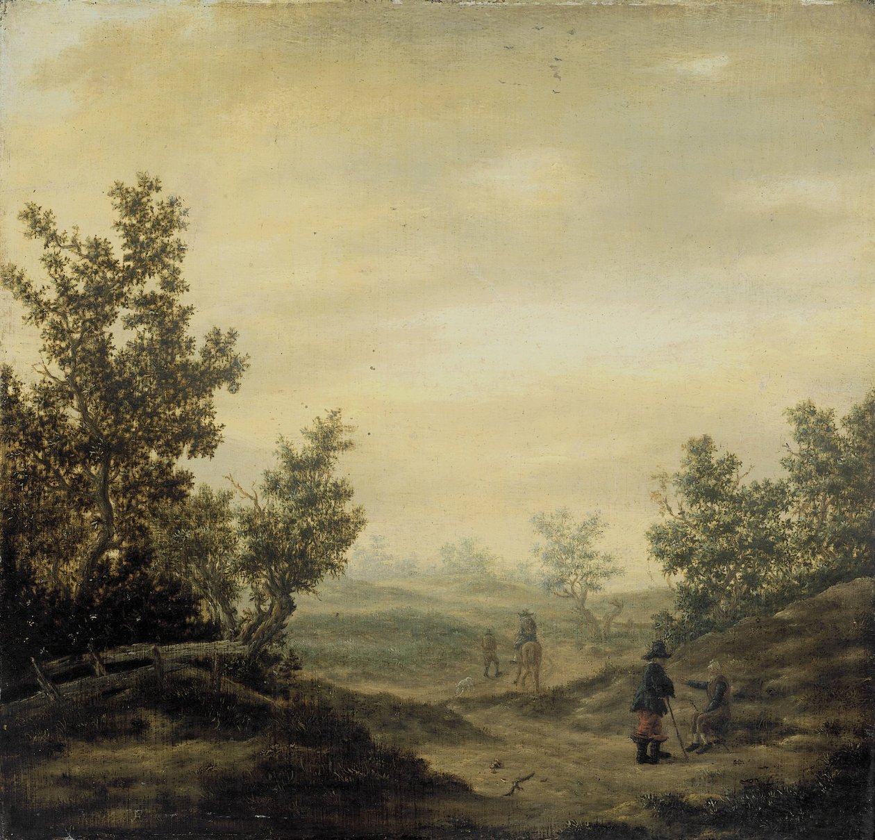 Út a dűnékben alkotó: Claes van Beresteyn (attributed to)