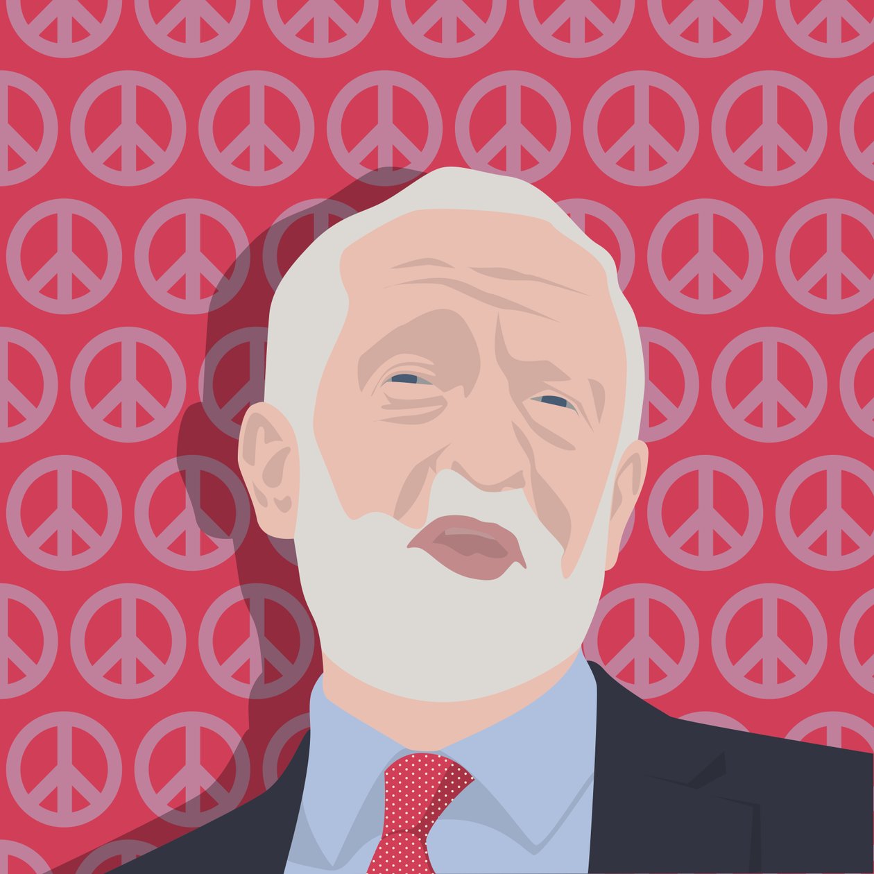 Jeremy Corbyn portréja alkotó: Claire Huntley